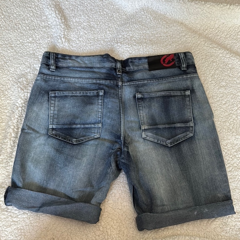 Men’s Ecko Unltd Blue Denim Shorts size 34 - Picture 4 of 4